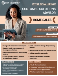 Easy Solutions Hiring Homes Sales Flyer